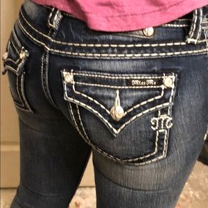 Miss Me straight jeans w bling & an awesome wash!